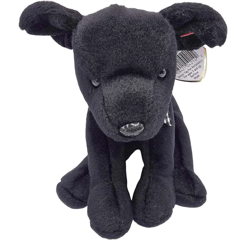 Ty Beanie Baby LUKE (Black Lab) MWMT 1998/99 PE Pellets 